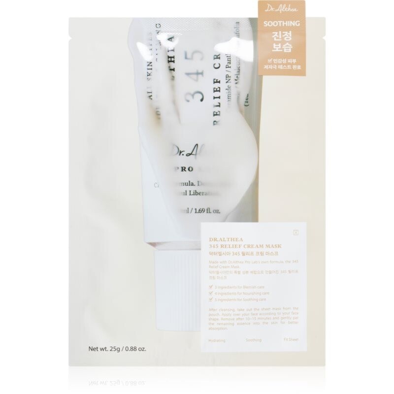 Dr. Althea 345 Relief Cream Mask soothing sheet mask 25 g