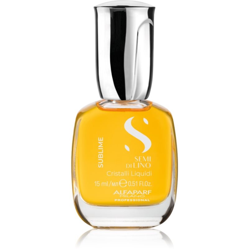 Alfaparf Milano Semi di Lino Sublime Cristalli moisturising oil for shiny and soft hair 15 ml