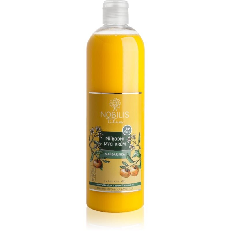 Nobilis Tilia Natural Cleansing Cream nourishing cleansing cream fragrance Mandarin Orange 500 ml