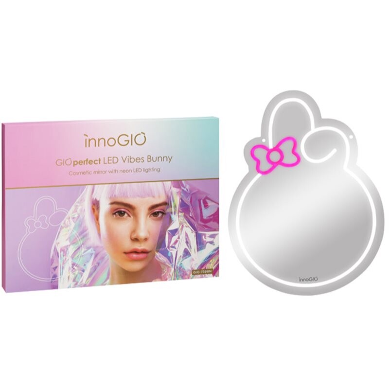 innoGIO Vibes Bunny GIO-759BN cosmetic mirror with LED backlight 30 cm x 40cm x 1cm 1 pc