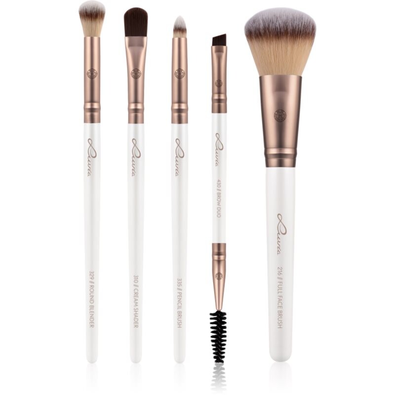 Luvia Cosmetics Daily Selection makeup brush set with a pouch Prime Vegan