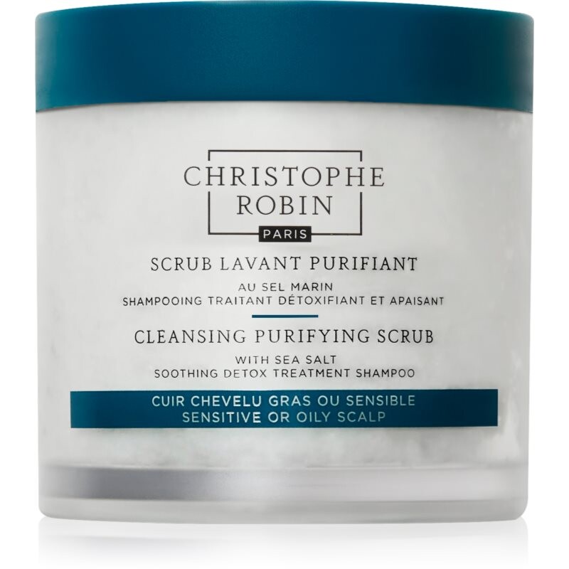 Christophe Robin Purifying Scrub With Sea Salt deep cleansing scrub with sea salt 750 ml
