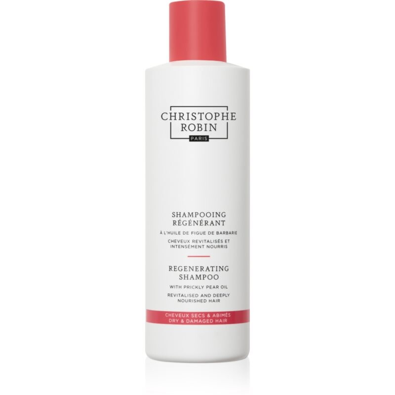 Christophe Robin Regenerating Shampoo with Prickly Pear Oil deeply regenerating shampoo for damaged, chemically-treated hair 250 ml