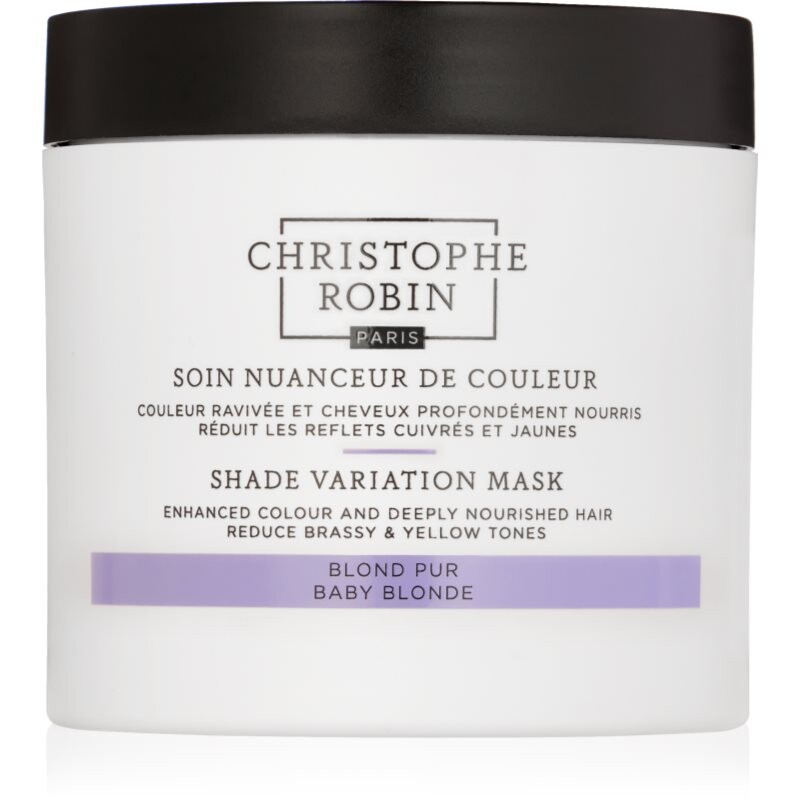 Christophe Robin Shade Variation Mask Baby Blond regenerating mask neutralising yellow tones 250 ml