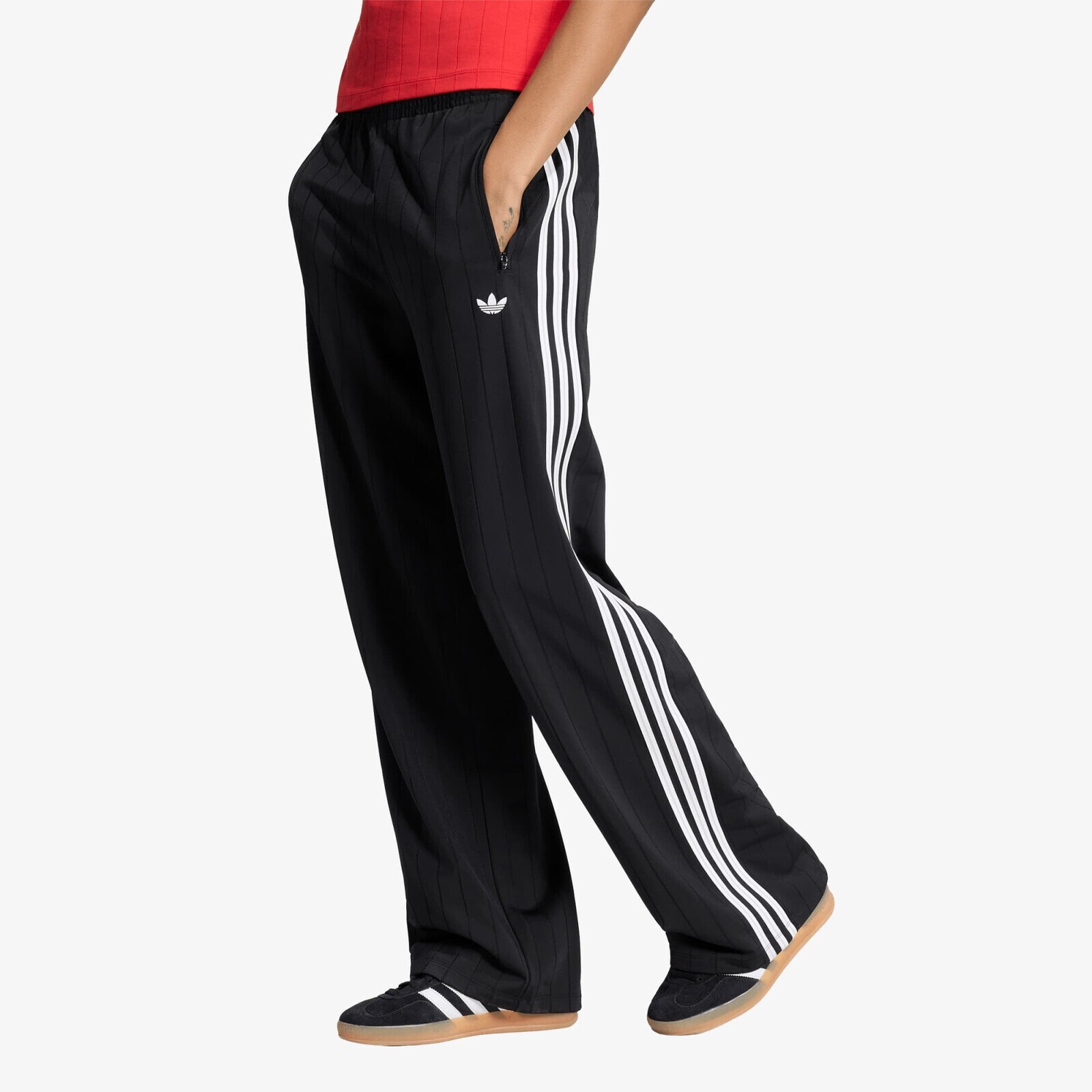 Pants adidas Pinstripe Firebird Loose Trackpant Black/ White/ Grey Two M
