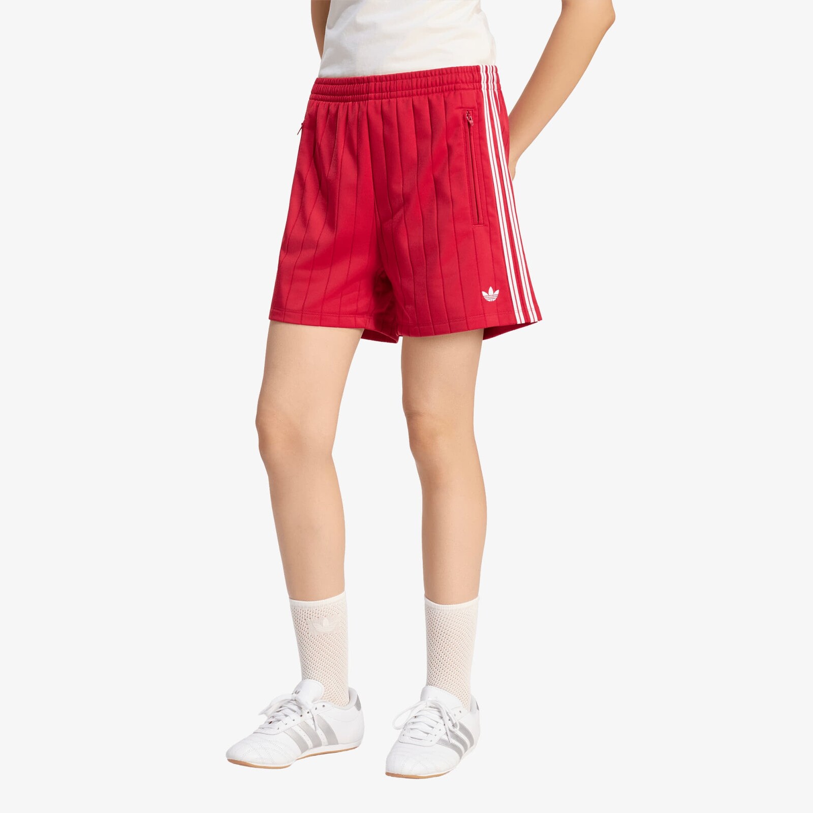 Shorts adidas Pinstripe Firebird Shorts Team Victory Red/ White/ Team Victory Red L