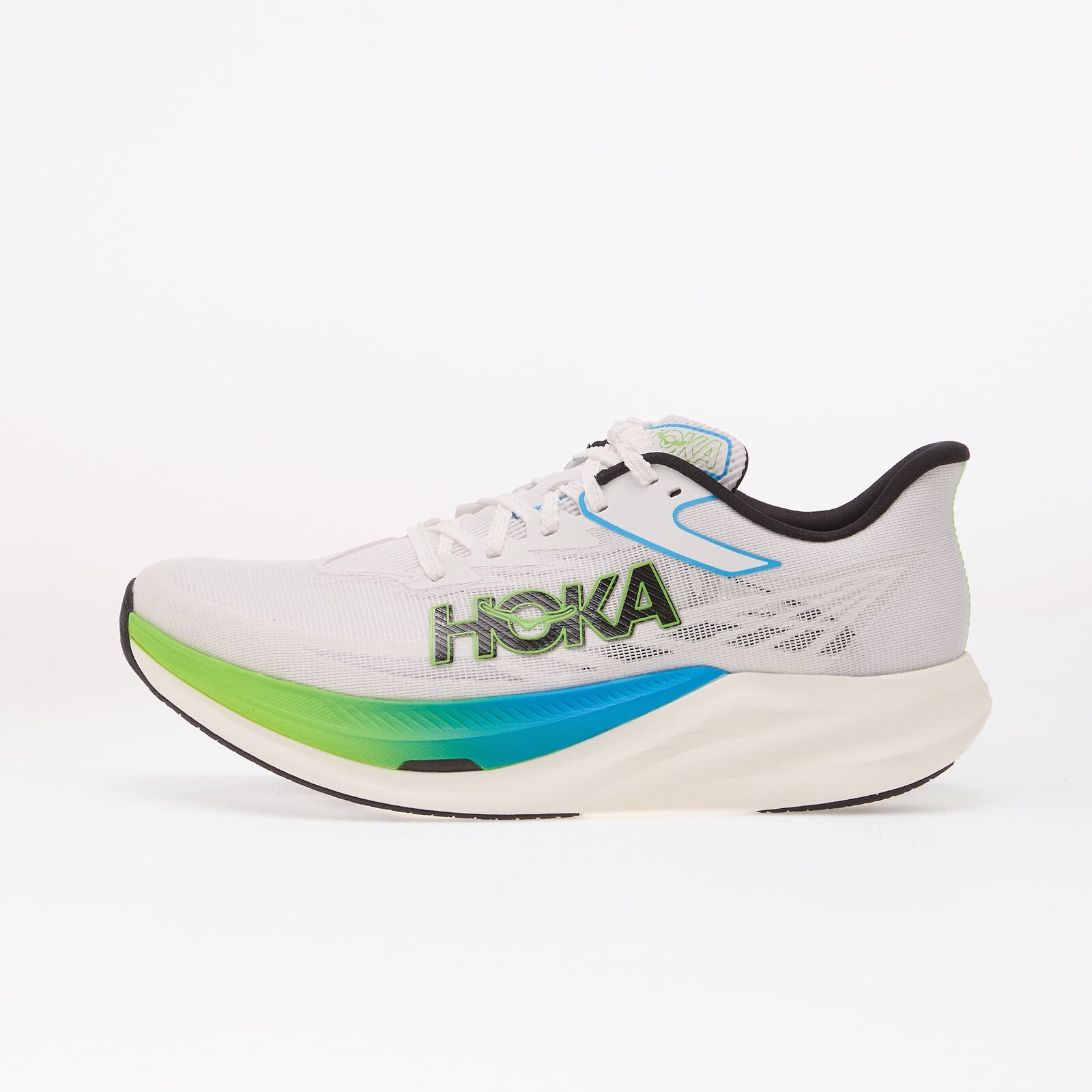 Sneakers Hoka U Rocket X 3 Frost/ Electric Lime UK 8