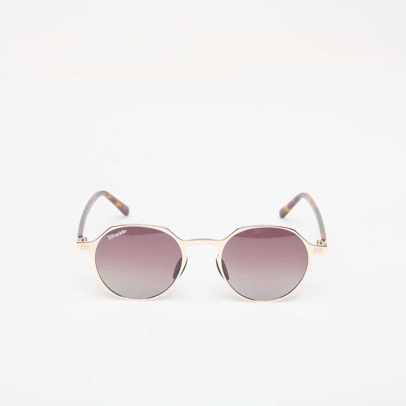 Sunglasses D.Franklin Ultra Light S Round Metal Gold/ Gradient Brown Universal