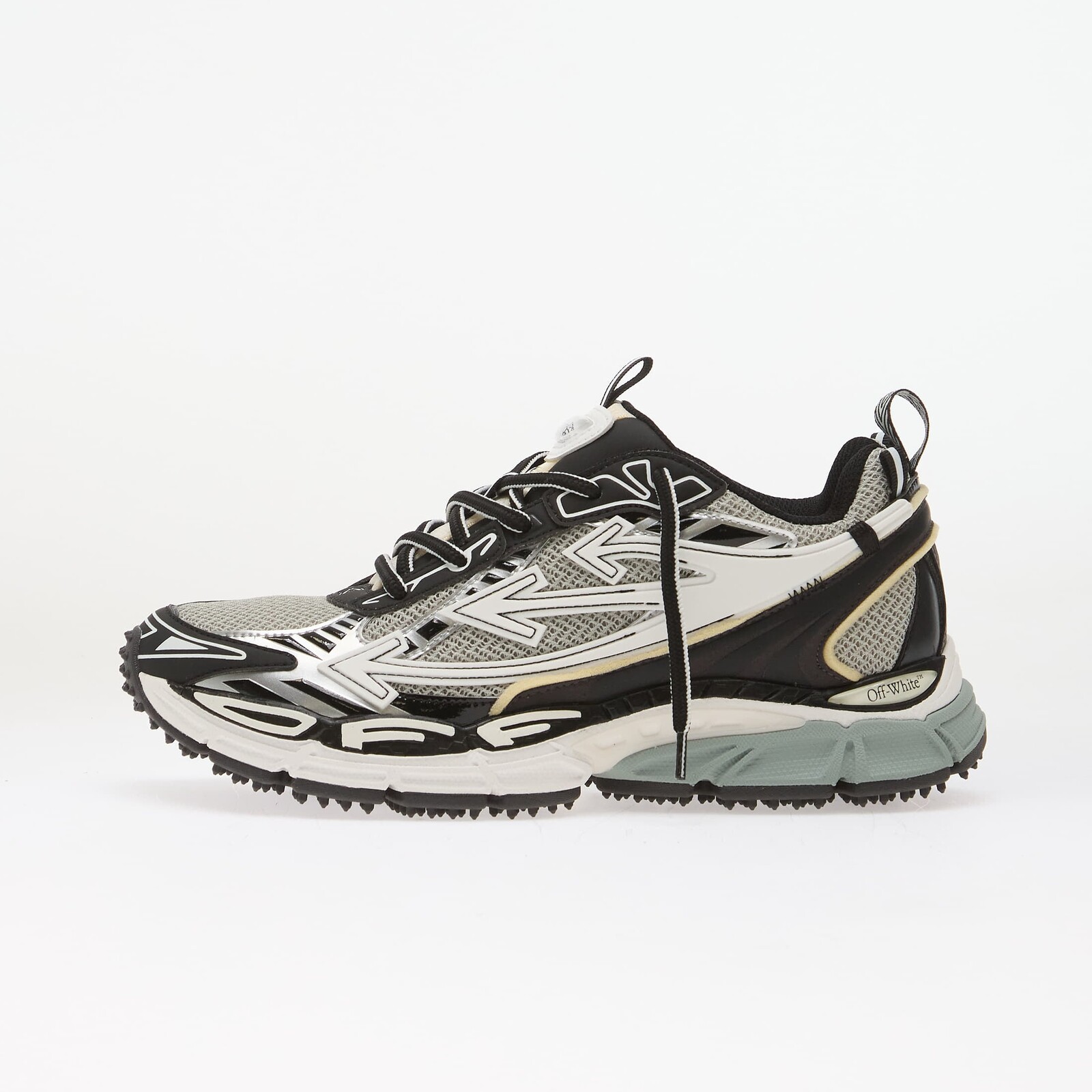 Sneakers Off-White Ow Be Right Back Light Grey/ Black UK 6