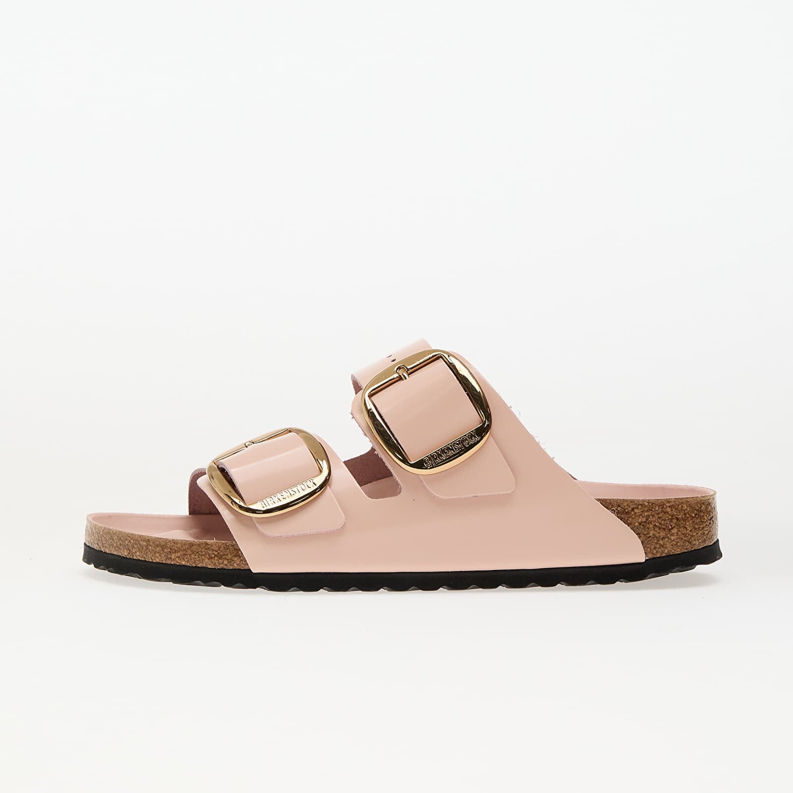 Sneakers Birkenstock Arizona Big Buckle Natural Leather Patent High-Shine Light Rose UK 4.5