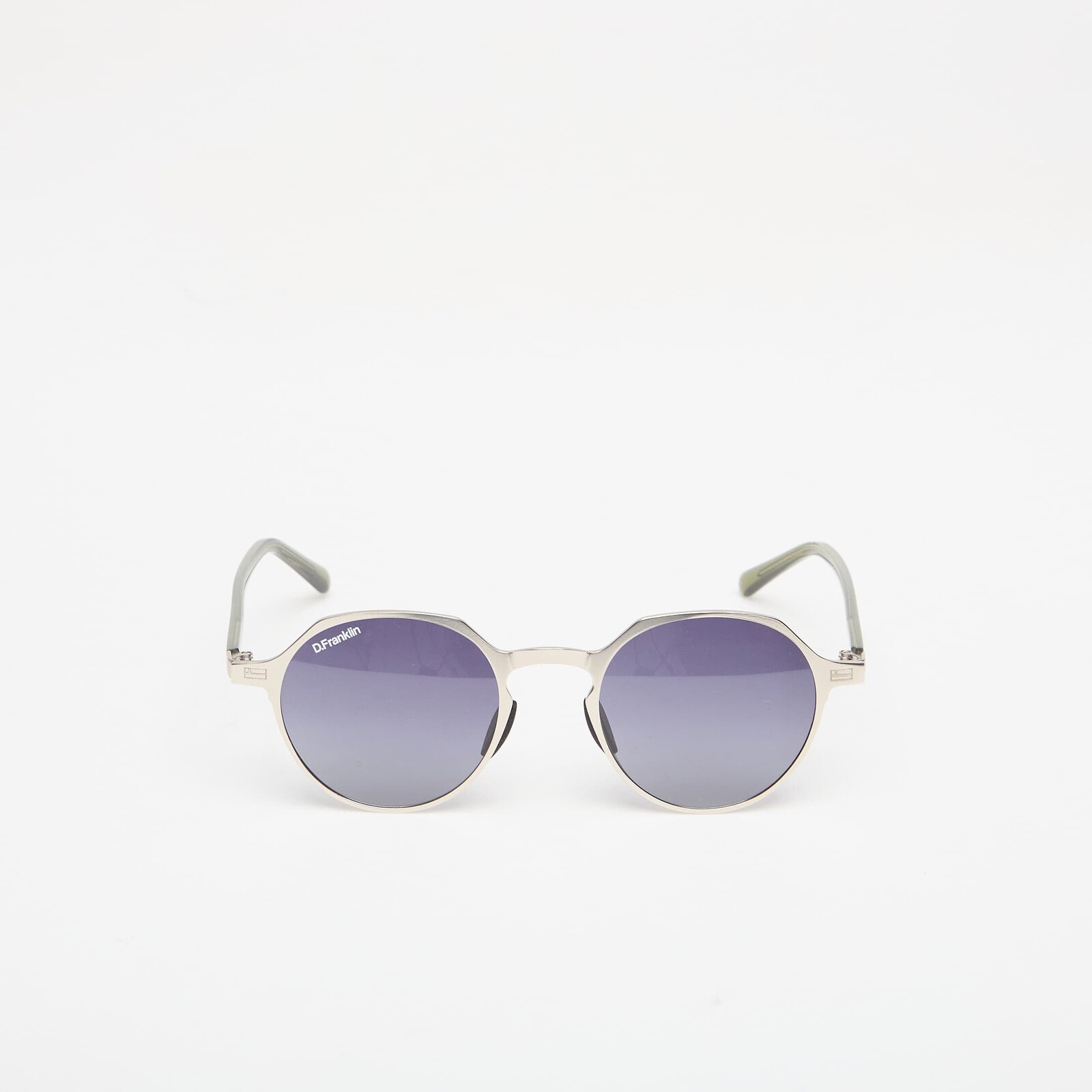 Sunglasses D.Franklin Ultra Light S Round Metal Silver/ Gradient Smoke Universal