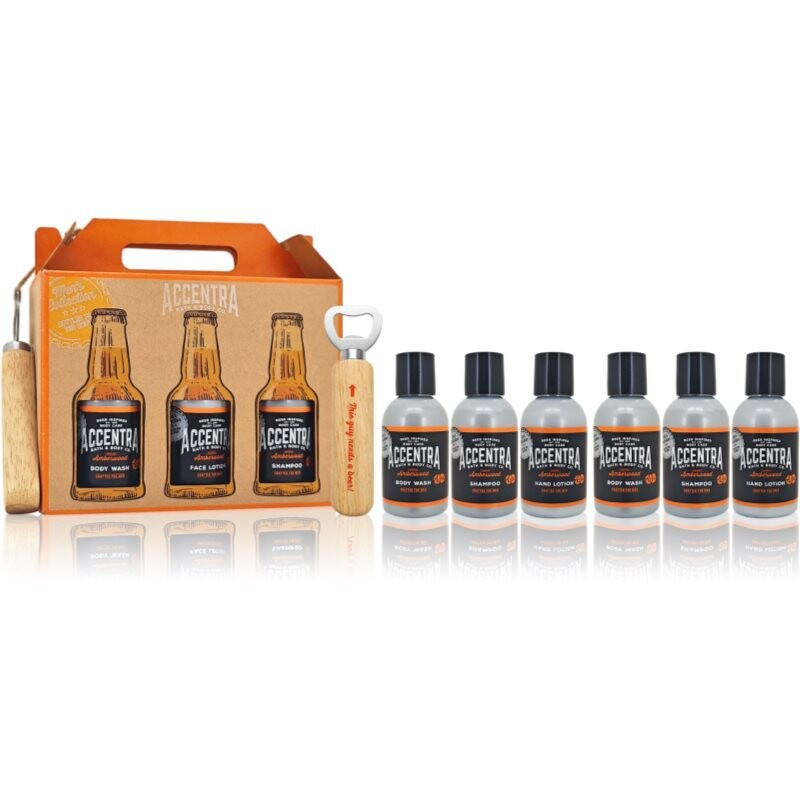 Accentra Men's Collection gift set for men fragrance Amberwood