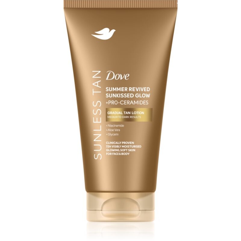 Dove Summer Revived Sunless Tan self-tanning milk shade Dark 75 ml