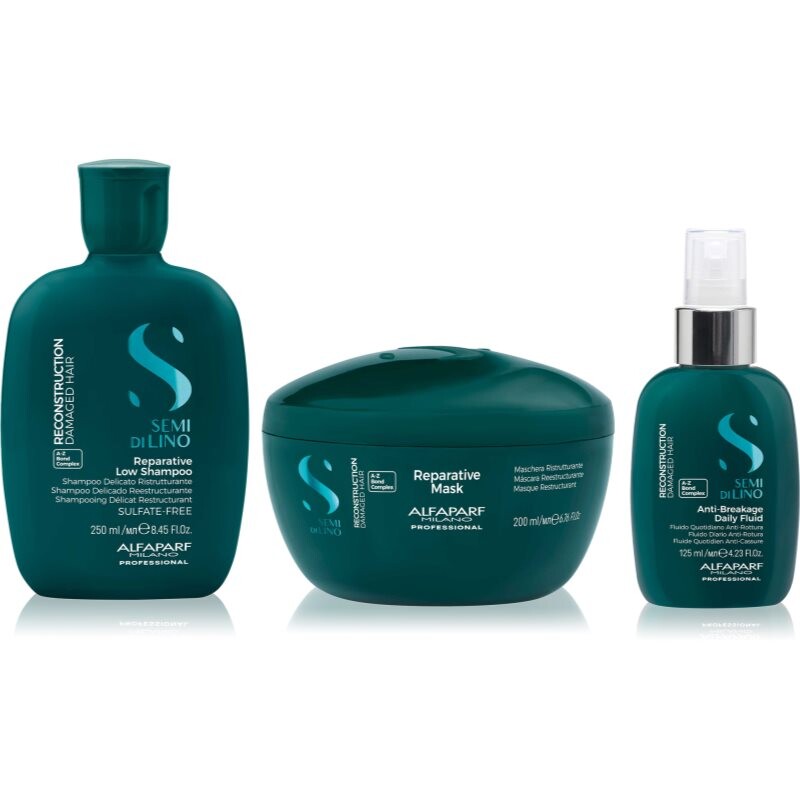 Alfaparf Milano Semi di Lino Reconstruction Reparative kit set for damaged hair