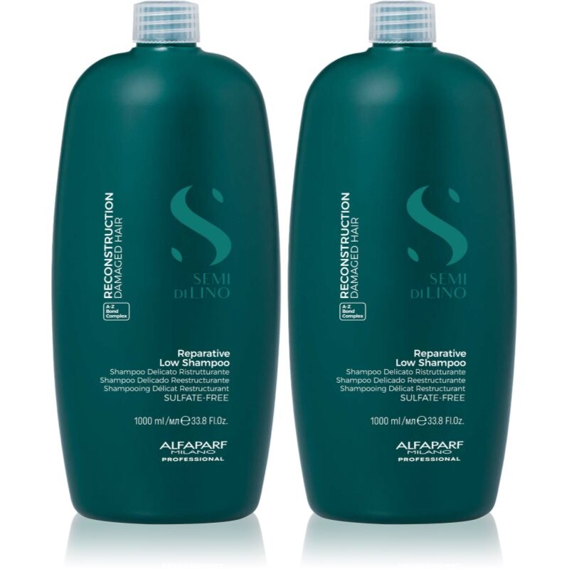 Alfaparf Milano Semi di Lino Reconstruction Shampoo duo Kit set for damaged hair