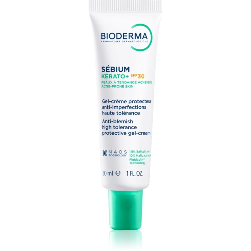 Bioderma Sébium Kerato+ SPF30 cream gel for acne-prone skin SPF 30 30 ml