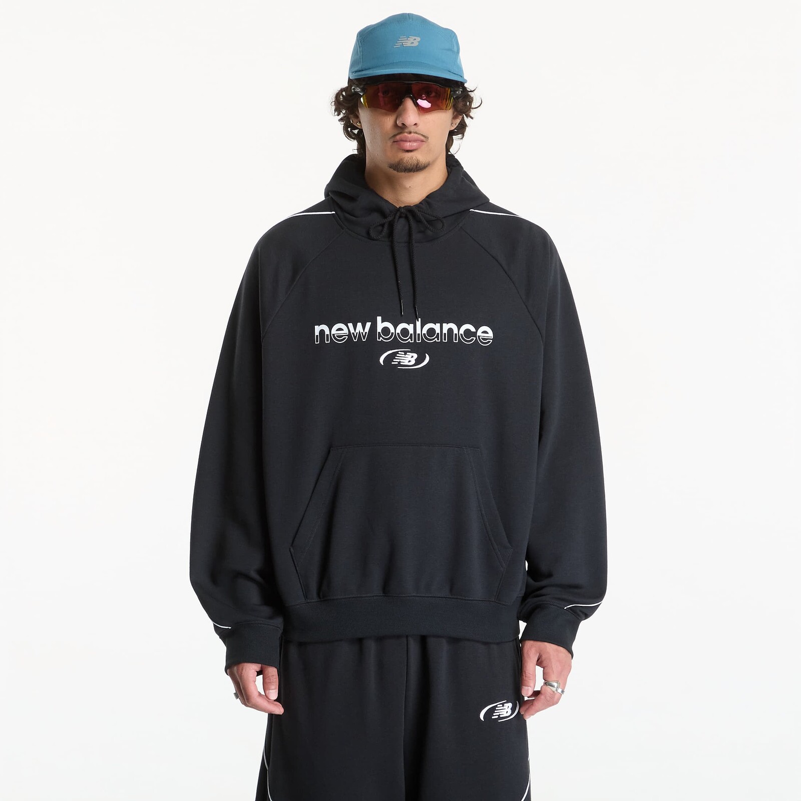 Sweatshirt New Balance Trackside French Terry Hoodie Black XL
