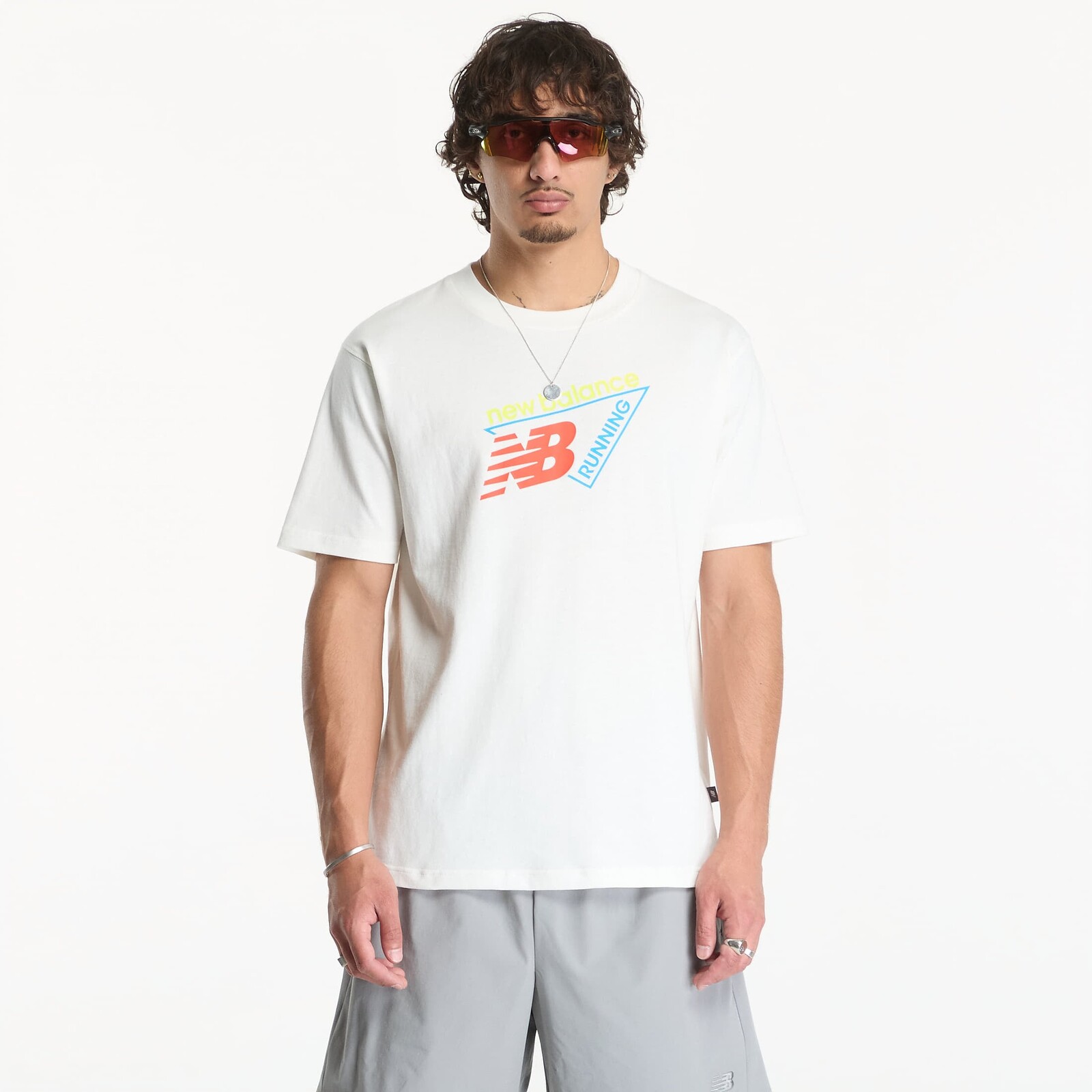 T-shirt New Balance Classic Tri-Logo T-shirt Sea Salt M
