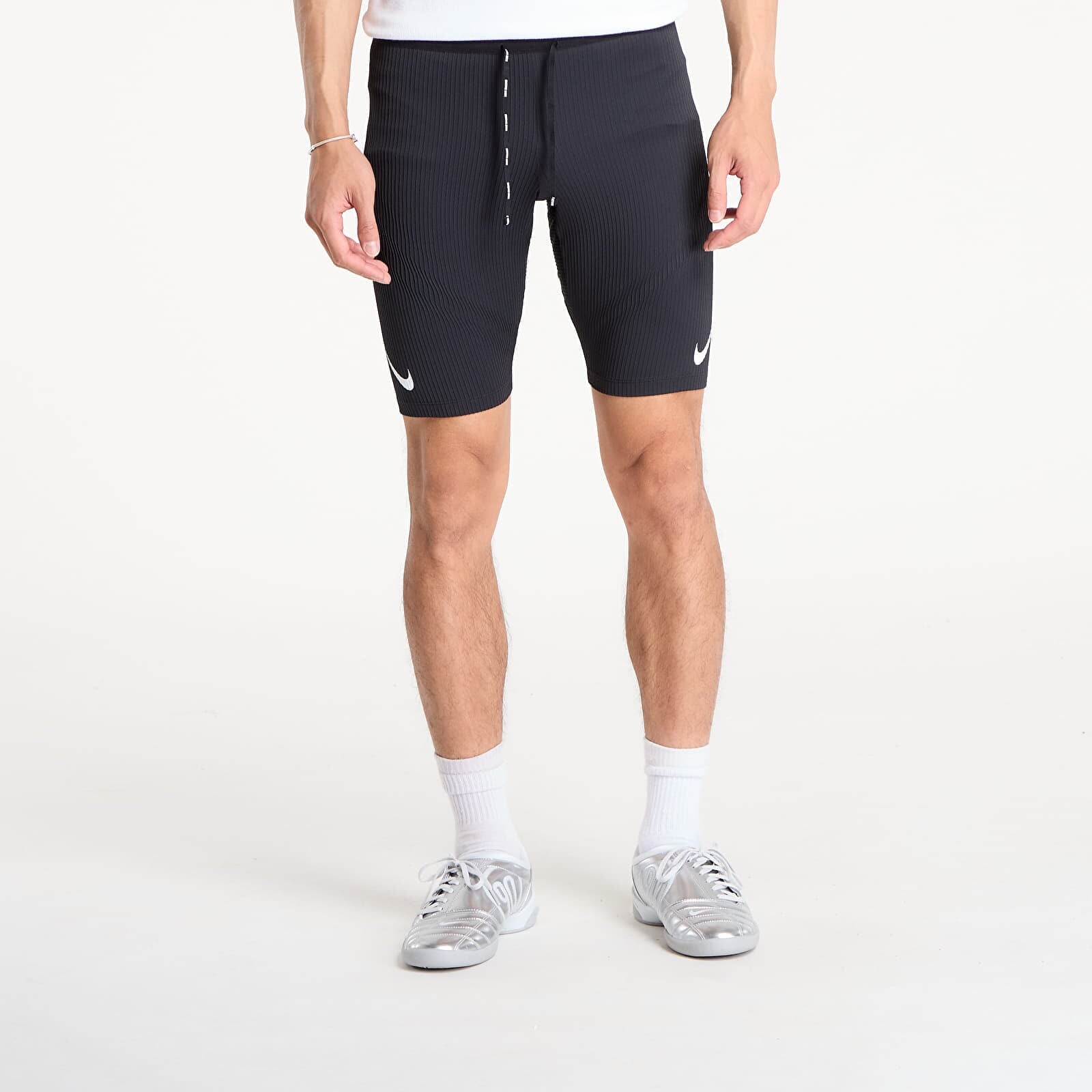 Nike AeroSwift Men's Dri-FIT ADV Running 1/2-Length Tights Black/ Summit White XXL