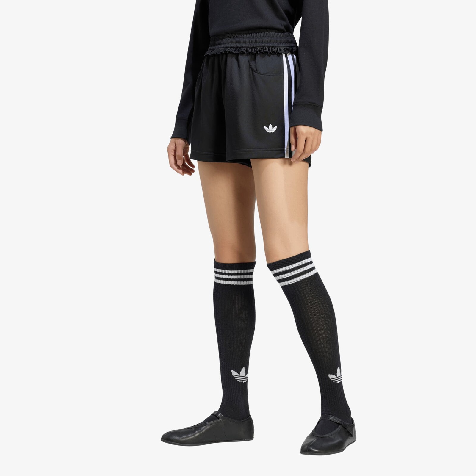 adidas Pleated Firebird Shorts Black M