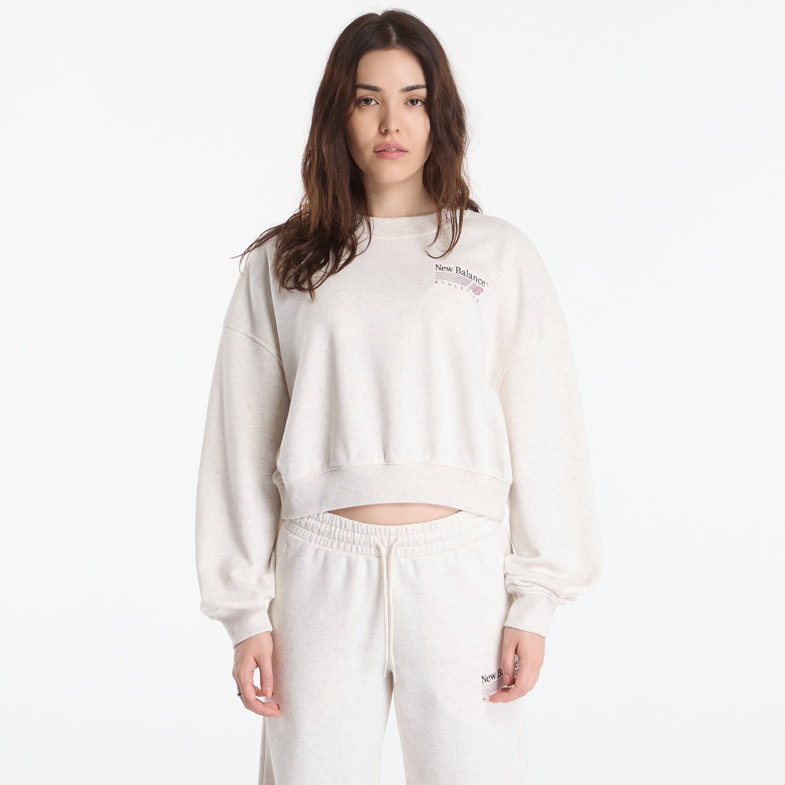 Sweatshirt New Balance Trackside French Terry Crew Linen Heather XS