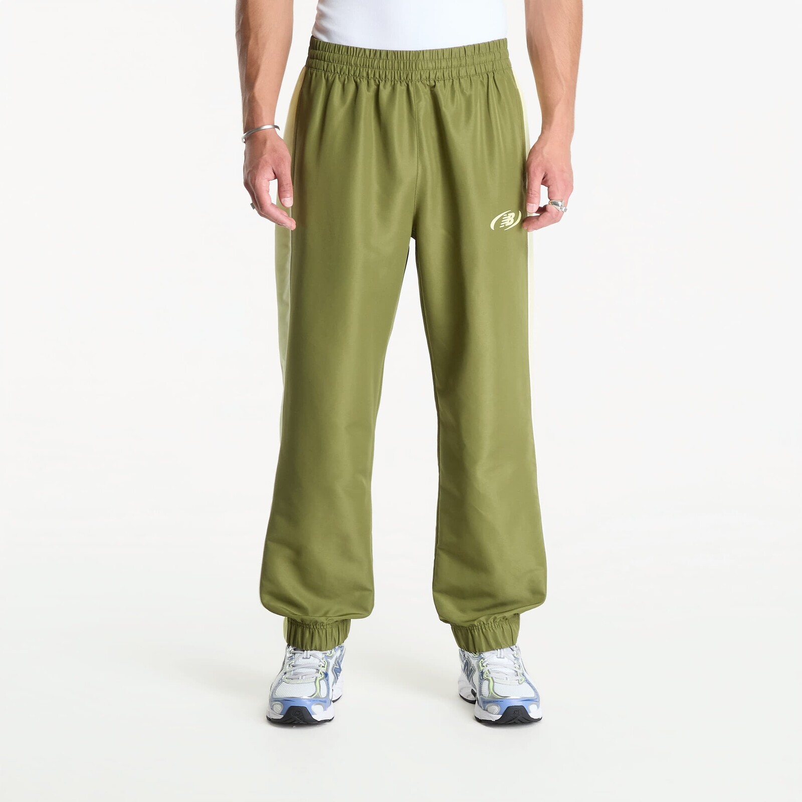 Pants New Balance Trackside Woven Pant Sport Green/ Fennel Seed XL