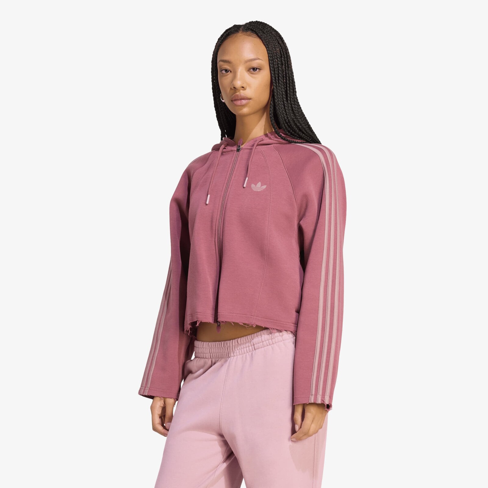 Sweatshirt adidas SST 2.0 Cropped Hoody Quiet Crimson/ Wonder Oxide S