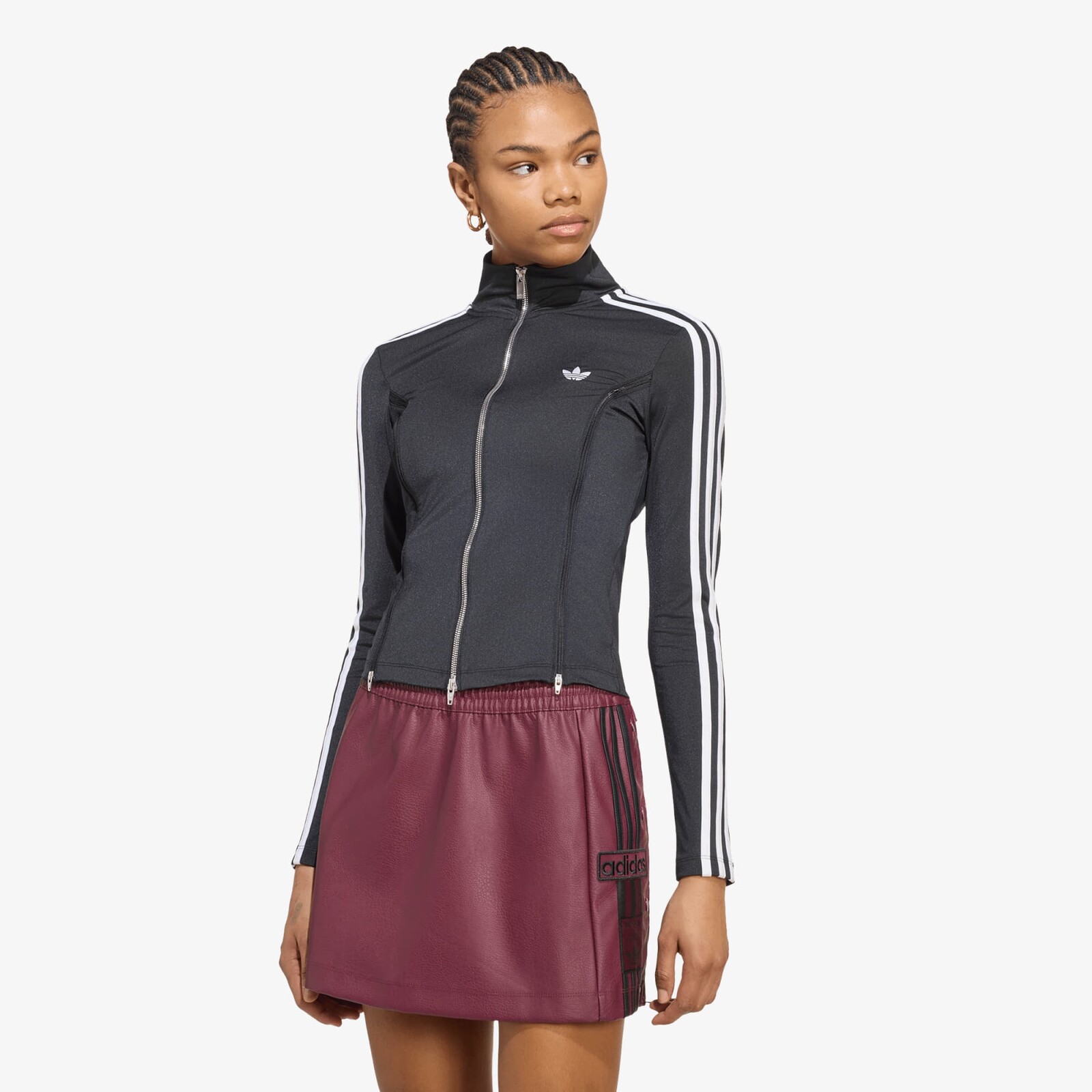 T-shirt adidas Long Sleeve Zipped T-shirt Black L