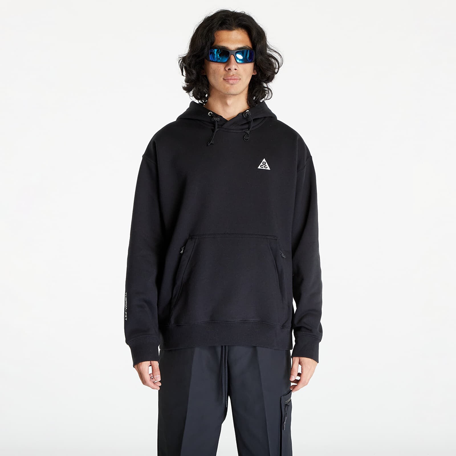 Sweatshirt Nike ACG Therma-FIT Fleece Pullover Hoodie UNISEX Black/ Summit White/ Summit White XS