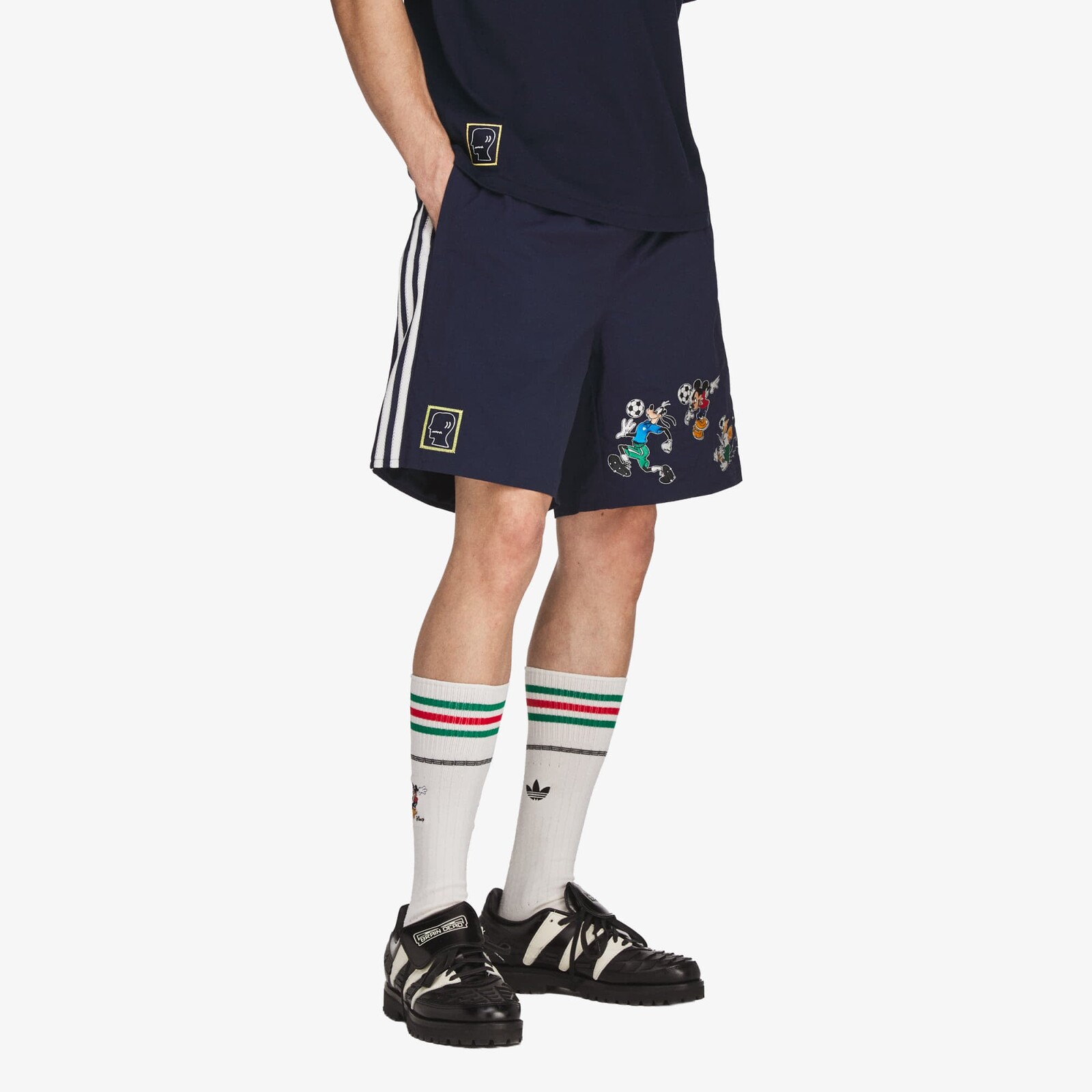 adidas Brain Dead Disney Shorts Collegiate Navy XXL