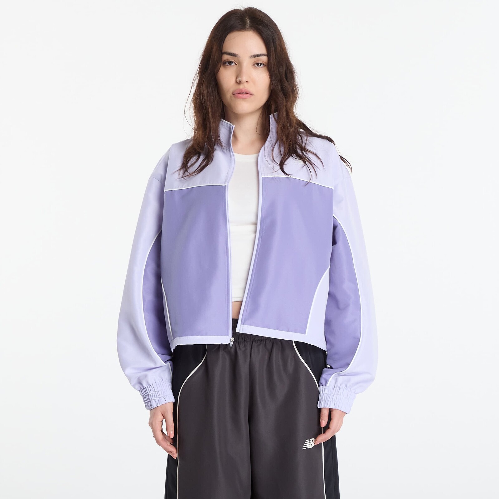 Jacket New Balance Trackside Woven Jacket Dark Smoked Violet L