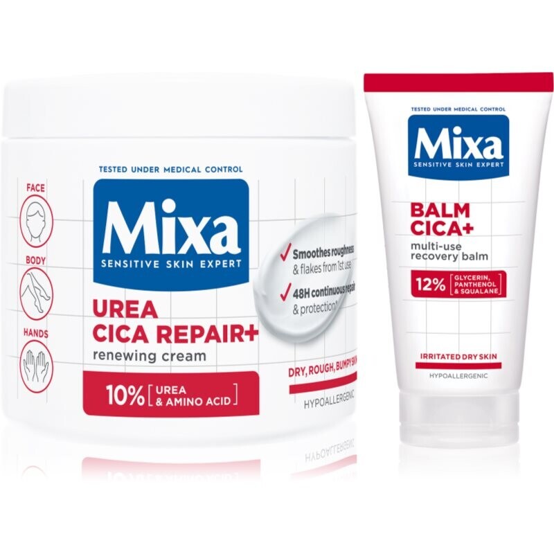 Mixa Cica Repair+ set for skin regeneration