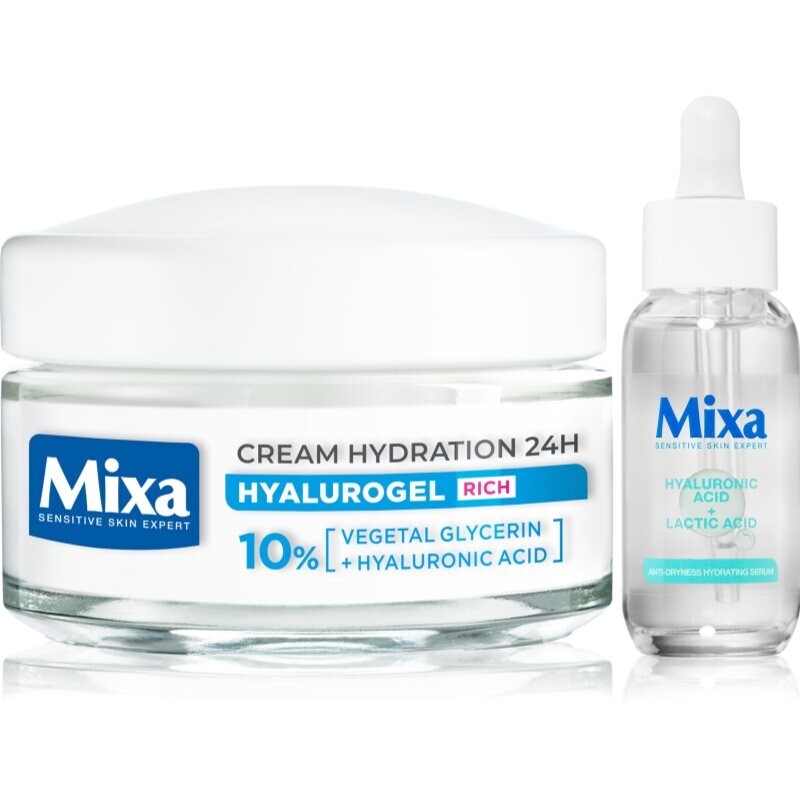 Mixa Hyalurogel set for dehydrated dry skin