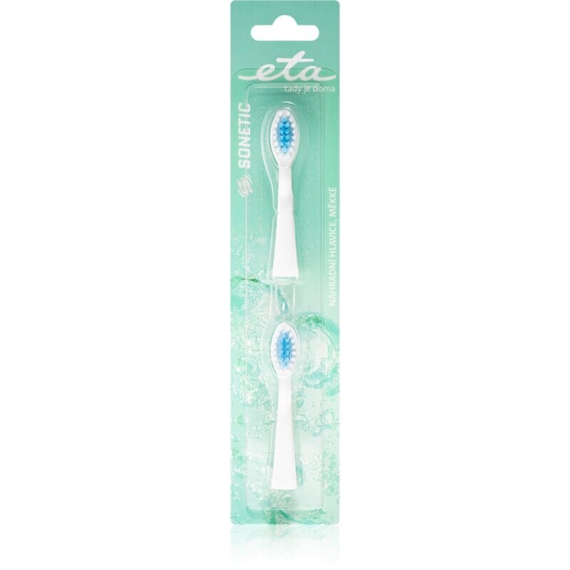 ETA Sonetic 0709 90300 toothbrush replacement heads soft For ETA0709 2 pc