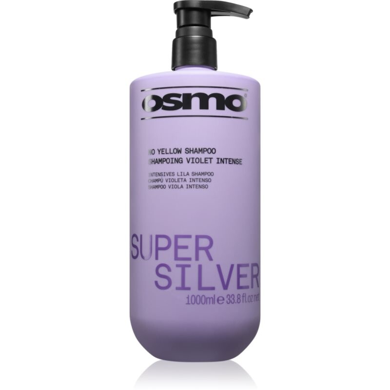 Osmo Super Silver No Yellow Shampoo shampoo for yellow undertones for blonde and grey hair 1000 ml
