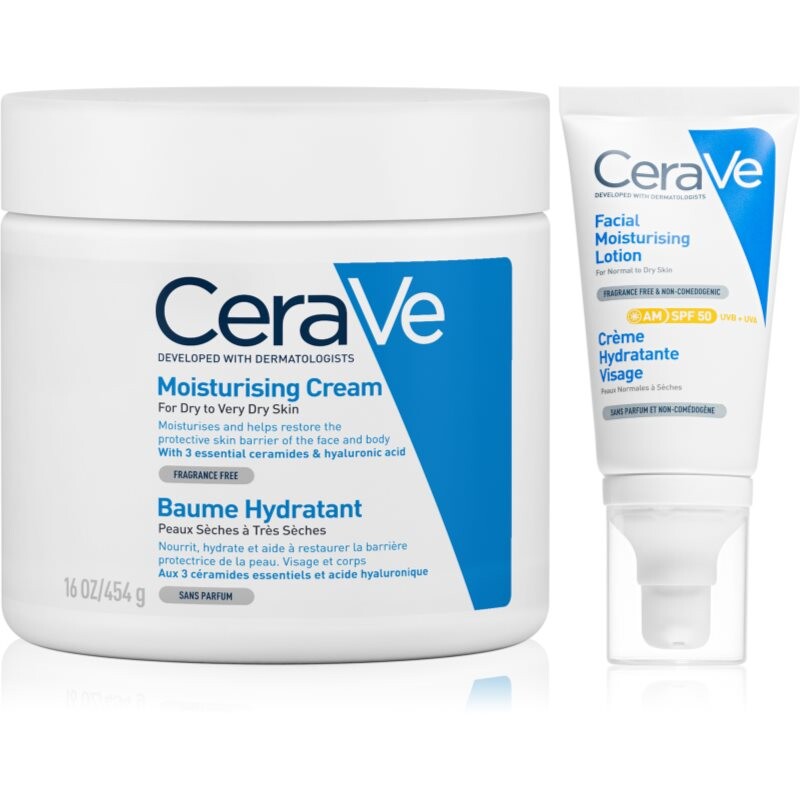 CeraVe Moisturizers set for intensive hydration