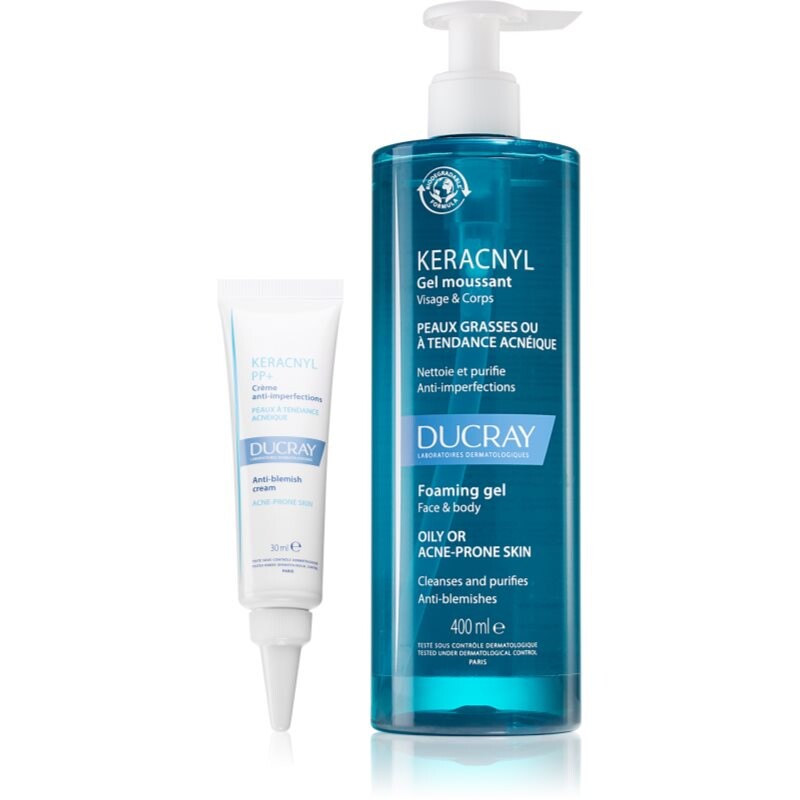 Ducray Keracnyl set for sensitive acne-prone skin