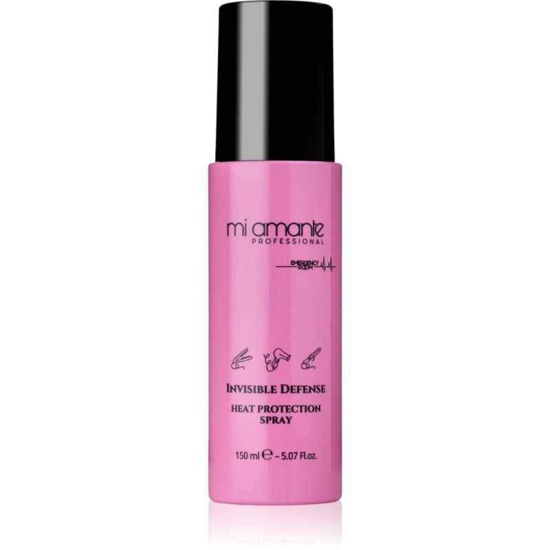 Mi Amante Professional Emergency Room Invisible Defense Heat Protection Spray heat protection spray for use with flat irons and curling irons 150 ml