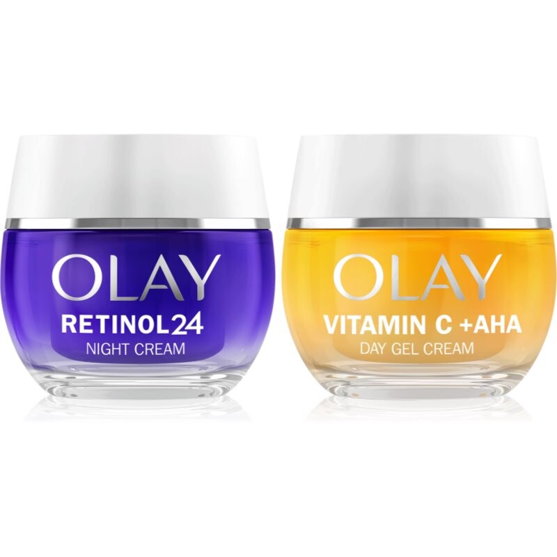 Olay Retinol 24 & Vitamin C + AHA skin care set