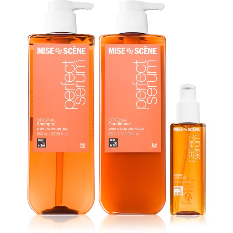 mise en scene Perfect Serum Original set for shiny and soft hair