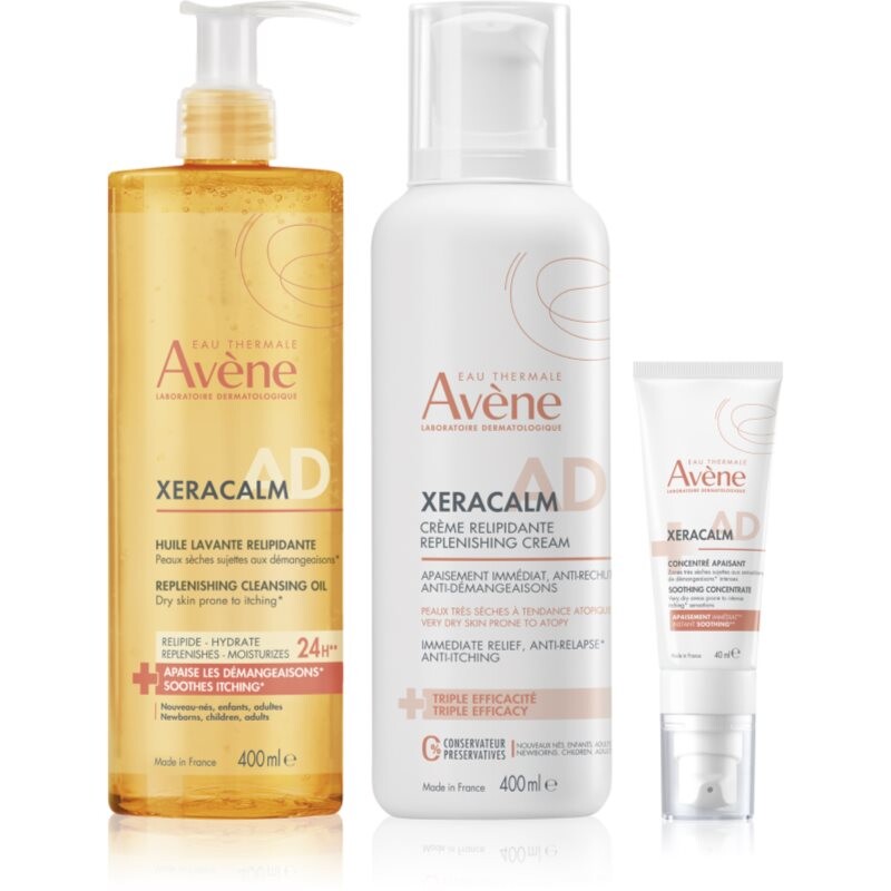 Avène XeraCalm A.D. Lipid-Replenishing Care Set set for dry and atopic skin