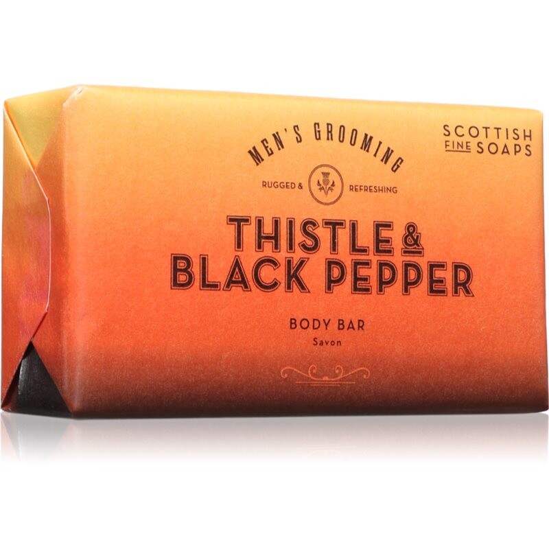 Scottish Fine Soaps Thistle & Black Pepper bar soap 220 g