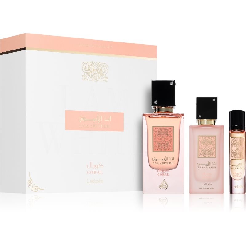 Lattafa Ana Abiyedh Coral gift set unisex 1 pc