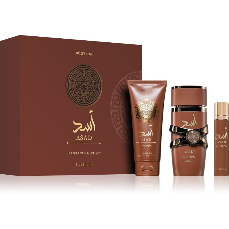 Lattafa Asad Bourbon gift set for men 1 pc