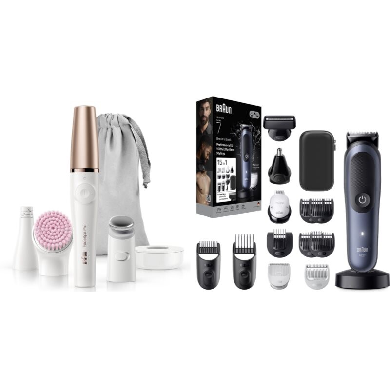 Braun Face SE912 & All-In-One Series 7 set for skin, hair and beard