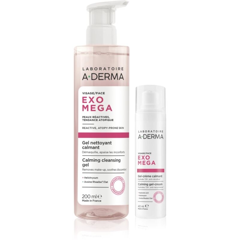 A-Derma Exomega Calming Set set for dry to atopic skin