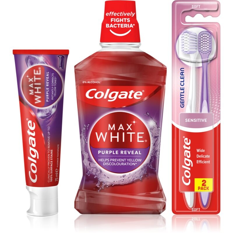Colgate Max White Purple set for teeth