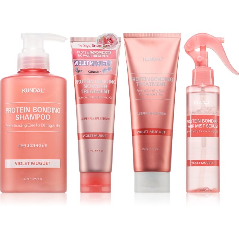 KUNDAL Protein Bonding Care set for dry and damaged hair