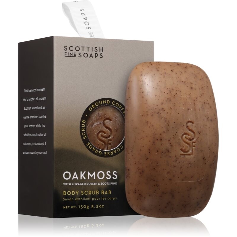 Scottish Fine Soaps Oakmoss exfoliating soap 150 g