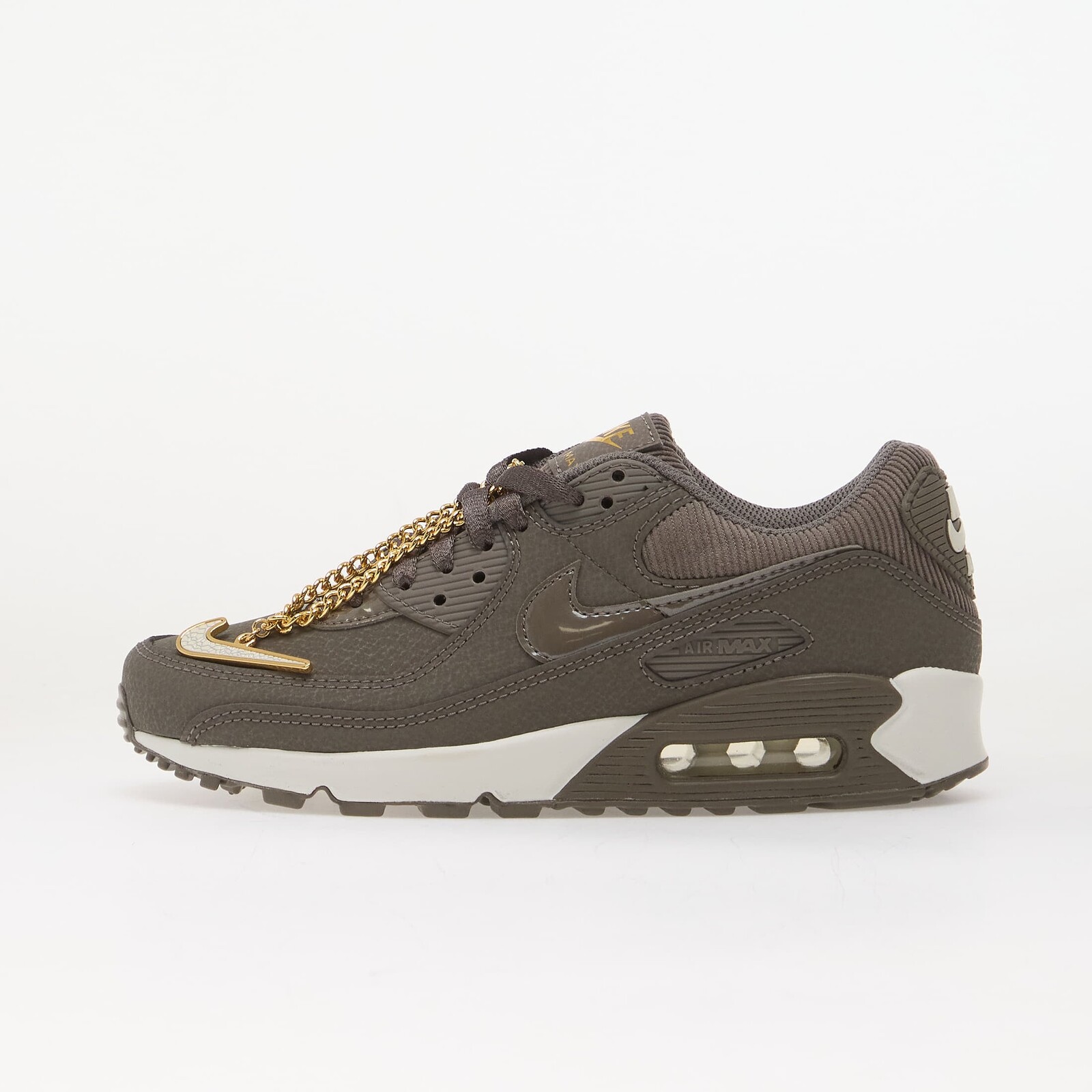 Sneakers Nike Air Max 90 Cave Stone/ Cave Stone-Dark Beetroot UK 3.5